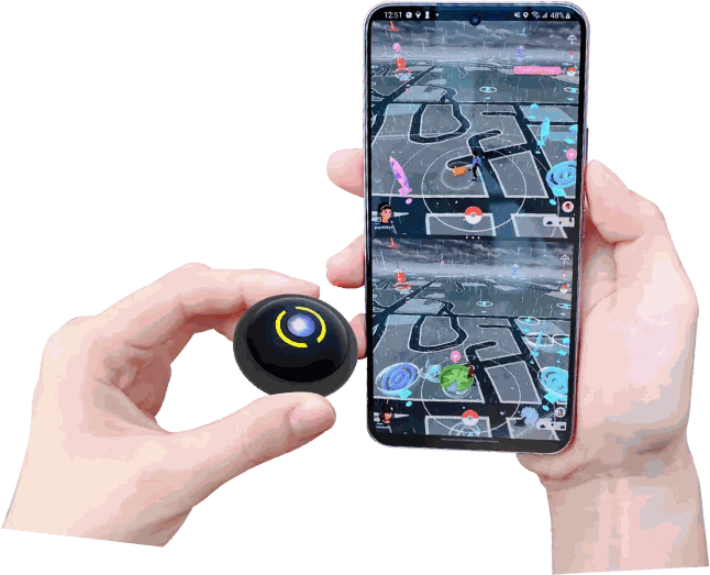 Dos cuentas funcionando a la vez en un mismo móvil a pantalla partida, con el Pocket Auto Catch Light al lado